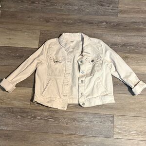 Cream Denim Jacket EUC